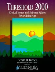 Threshold 2000 by Gerald O. Barney, Jane Blewett, Kristen R. Barney