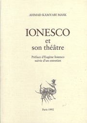 Cover of: Ionesco et son théâtre by 