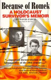 Cover of: Because of Romek: A Holocaust Survivor's Memoir