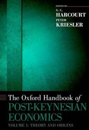Cover of: OXFORD HANDBOOK OF POST-KEYNESIAN ECONOMICS: VOL.1 THEORY AND ORIGINS