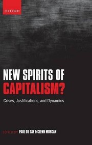 Cover of: NEW SPIRITS OF CAPITALISM? CRISES, JUSTIFICATION AND DYNAMICS