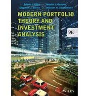 Cover of Modern portfolio theory and investment analysis