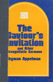 Cover of: The Saviour's Invitation by Hyman Appelman