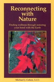 Cover of: Reconnecting with nature by Michael J. Cohen, Michael J. Cohen