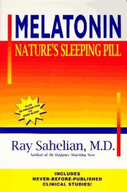 Cover of: Melatonin by Ray Sahelian