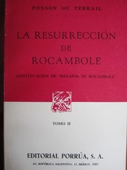 Cover of: La Resurrección de Rocambole: Tomo II