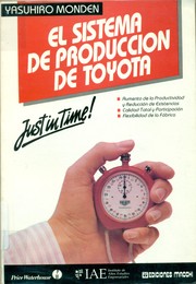 Cover of: El sistema de producción de Toyota