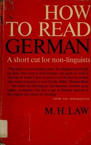 Cover of: How to read German