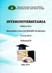 "Interuniversitaria", colocviul şt. studenţesc (9 ; 2013 ; Bălţi). Interuniversitaria by Univ. de Stat "Alecu Russo" din Bălţi