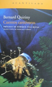 Cover of: Cuentos carnívoros