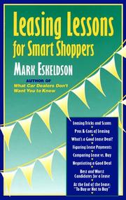 Cover of: Leasing Lessons for Smart Shoppers