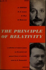 Cover of: The principle of relativity by Hendrik Lorentz