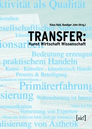 Cover of: Transfer: Kunst Wirtschaft Wissenschaft by 