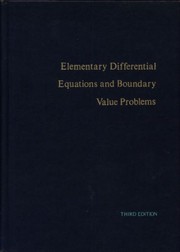 Cover of: Elementary differential equations by William E. Boyce