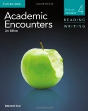 Cover of: Academic encounters, human behavior, level 4 by Bernard Seal