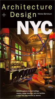 Cover of: Architecture + Design NYC