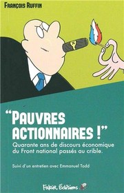 Cover of: "Pauvres actionnaires ! " by 