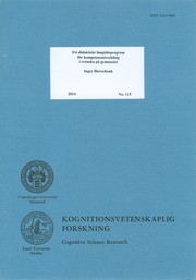 Cover of: Ett didaktiskt långtidsprogram för kompetensutveckling i svenska på gymnasiet