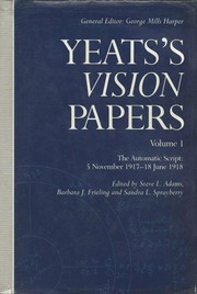 Cover of: Yeats's vision papers