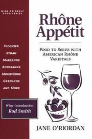 Front cover of Rhône appétit by Jane O'Riordan