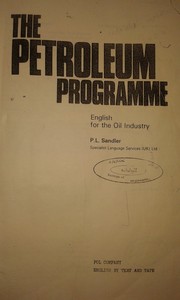 Cover of: The petroleum programme by P. L. Sandler