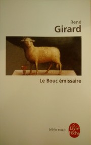 Cover of: Le bouc émissaire by 