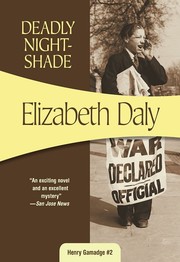 Cover of: Deadly Nightshade by by Elizabeth Daly.