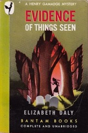 Cover of: Evidence of Things Seen by Elizabeth Daly