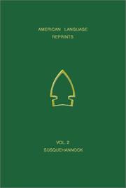 A Vocabulary of Susquehannock by Thomas Campanius Holm