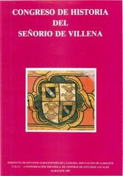 Congreso de Historia del Señorío de Villena by Congreso de Historia del Señorío de Villena (1986 Albacete, Spain)