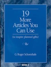 Cover of: 19 more articles you can use (to acquire planned gifts)