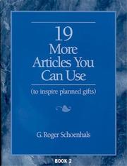 Cover of: 19 More Articles You Can Use to Inspire Planned Gifts (19 Article, Book 2)