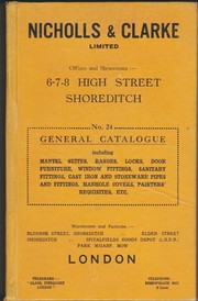 Ironmongery, sanitary and general catalogue no.24 by Nicholls & Clarke.