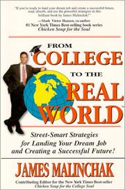 Cover of: From College to the Real World  | James Malinchak