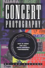 Cover of: Concert Photograpy by Jon Sievert