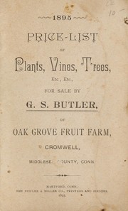 Cover of: Price list of plants spring of 1895