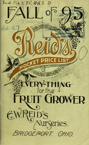 Cover of: Fall of 95: Reid's pocket price list of everything for the fruit grower