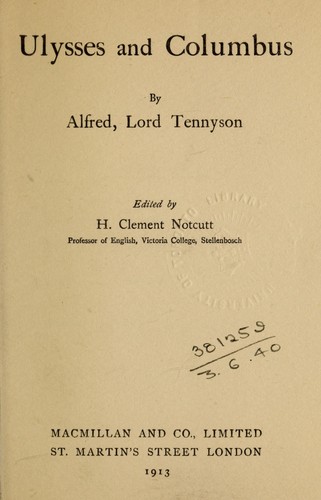 ulysses lord tennyson