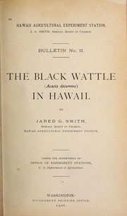 Cover of: The black wattle (Acacia decurrens) in Hawaii