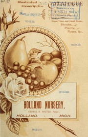 Cover of: Illustrated descriptive catalogue: fruits and ornamental trees grape vines and small fruits, shrubs, plants, roses, &c