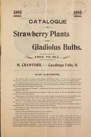 Cover of: Catalogue of strawberry plants and gladiolus bulbs by Matthew Crawford