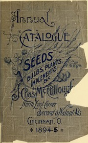 Annual catalogue by J. Chas. McCullough Seed Company