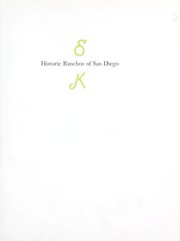 Cover of: Historic ranchos of San Diego.