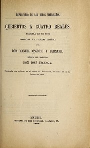 Cover of: Cubiertos a cuatro reales: zarzuela en un acto
