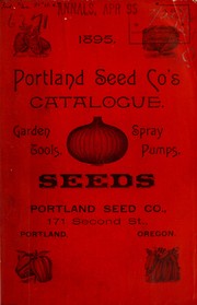 Cover of: Portland Seed Co's catalogue by Portland Seed Company
