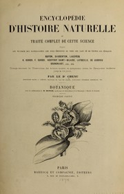 Cover of: Encyclope die d'histoire naturelle, ou, Traite  complet de cette science by Jean Charles Chenu