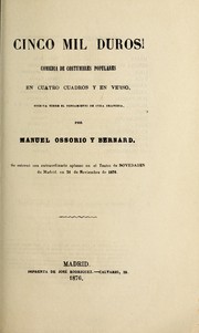 Cover of: Cinco mil duros! by Manuel Ossorio y Bernard