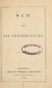 Cover of: Sin and its consequences