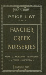 Cover of: Price list of Fancher Creek Nurseries by Fancher Creek Nurseries