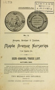 Cover of: Semi annual trade list autumn, 1895